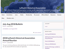 Tablet Screenshot of leftwich.org